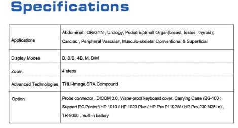 Portable B/W Ultrasound System — Chison ECO1 thumbnail 2