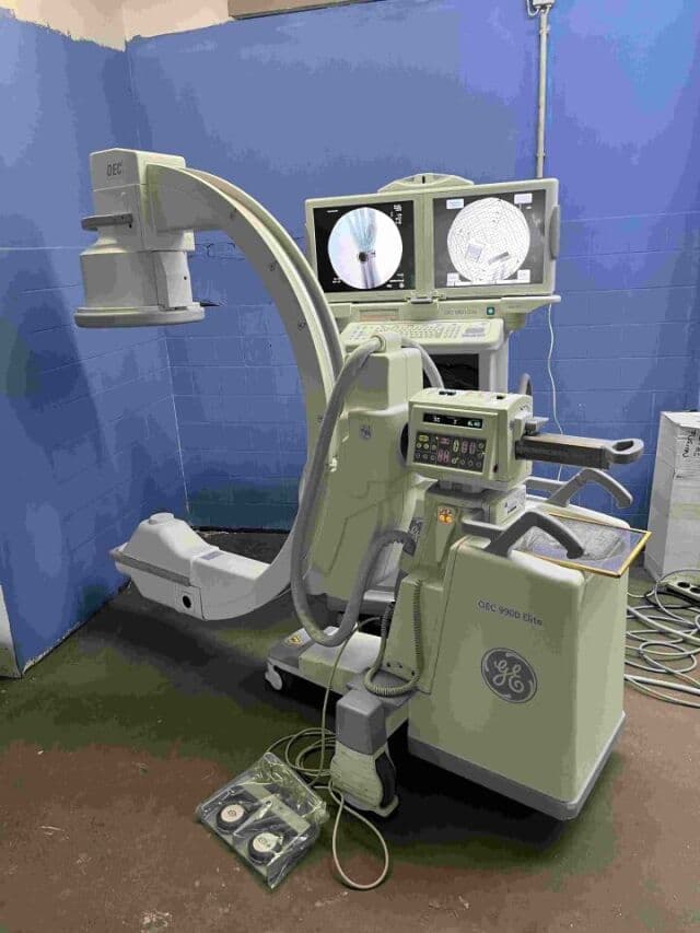 GE OEC 9900 Elite | Vascular MTS C-Arm | YOM 2012 | 12" Image Intensifier | Digital Subtraction Angiography | 2020 Remote User Interface | SW 7.0.59