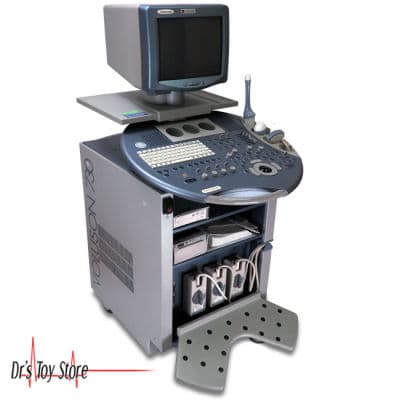 GE Voluson 730 Pro Ultrasound System with Convex, Microconvex, and 4D Transducers on Cart