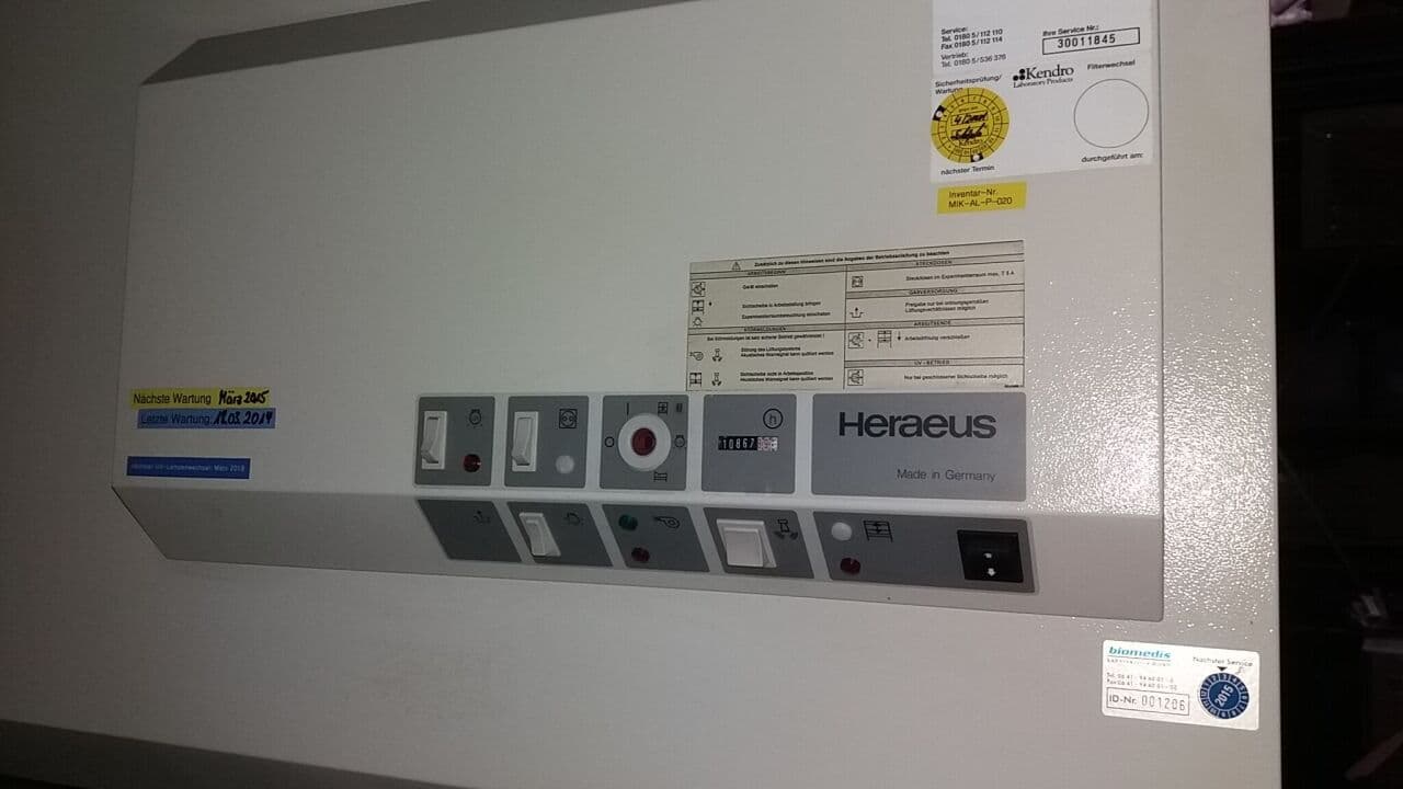 Heraeus Kendro HERAsafe HSP 9 Biological Safety Cabinet thumbnail 4