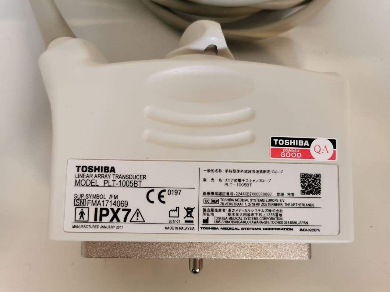 Toshiba PLT-1005BT Linear Ultrasound Probe thumbnail 5