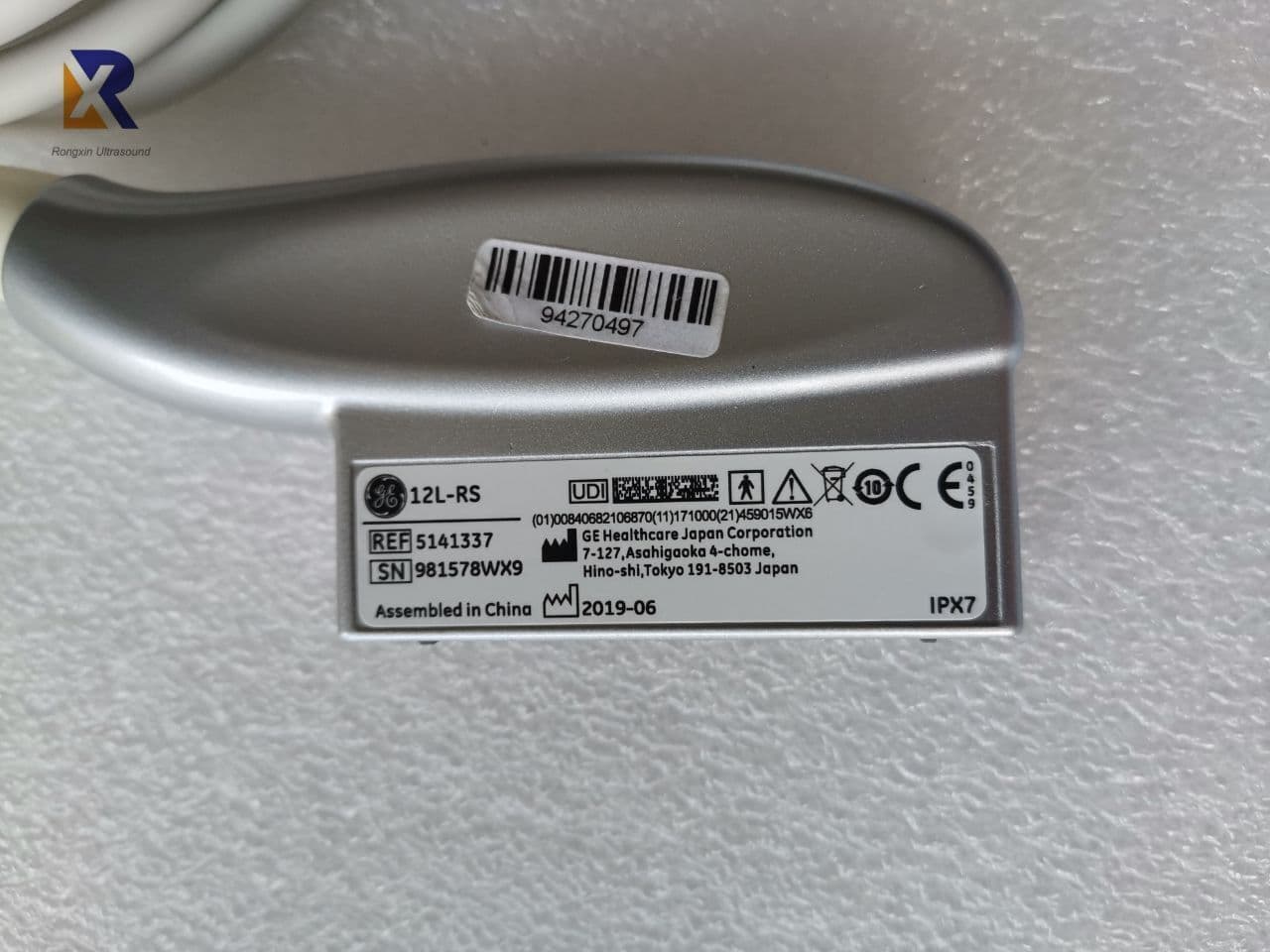 GE 12L-RS Linear Array Ultrasound Transducer thumbnail 2