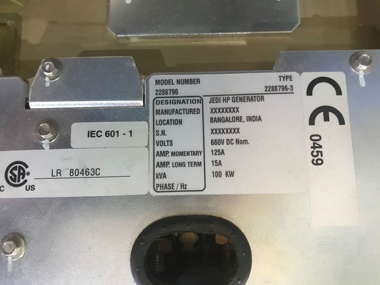 GE 2288796 JEDI HP Generator for VCT 64 CT Scanners