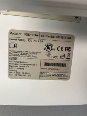 GE CDA19T 19-inch Touch Screen Monitor for Clinical Workstations thumbnail 5