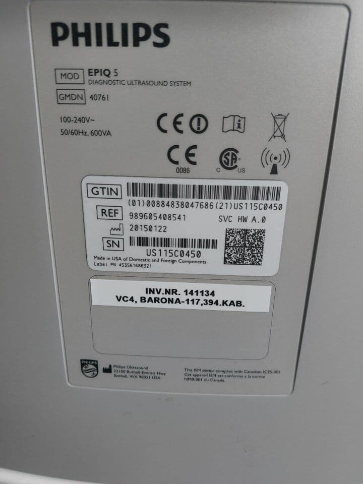 Refurbished Philips Epiq 5G PureWave Ultrasound System thumbnail 3