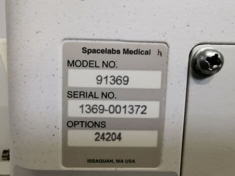Spacelabs Ultraview SL 91369 Patient Monitor thumbnail 6