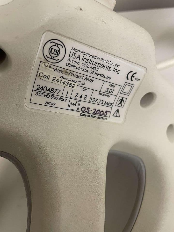 GE Mark III Phased Array 3.0T Shoulder MRI Coil (PN 2404877) thumbnail 4