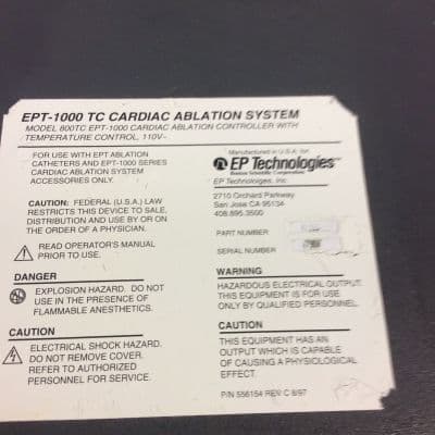 Boston Scientific EPT-1000 TC Cardiac Ultrasound System thumbnail 2