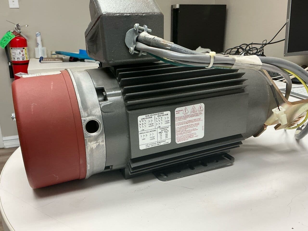 Baldor 4535-674-87011 Inverter Drive Motor with Stearns Brake for CT Scanners thumbnail 4