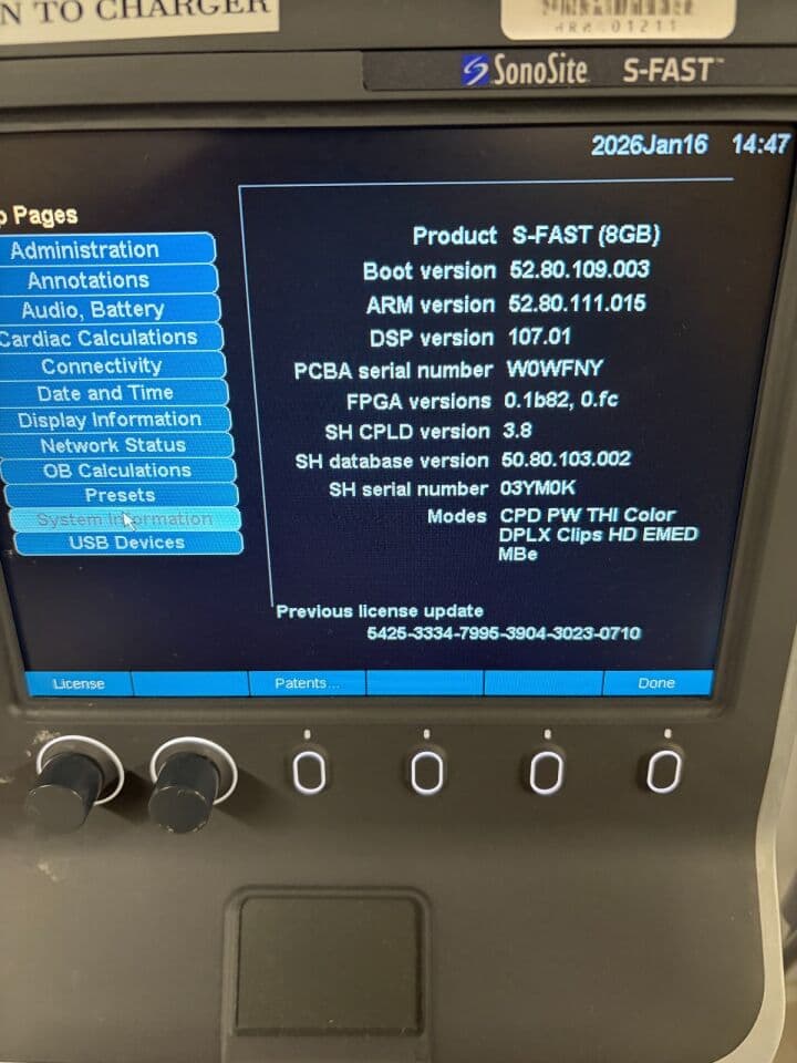 Sonosite P07578 S-FAST Ultrasound System thumbnail 7