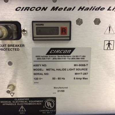 BioMed Certified CIRCON Metal Halide Surgical Light Source thumbnail 3