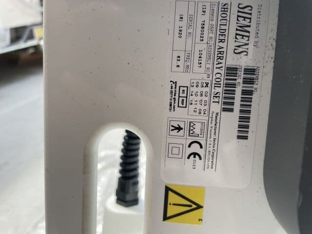 Siemens Shoulder Array Coil Set for Avanto / Espree | P/N: 7580025 | S/N: 1920 thumbnail 5