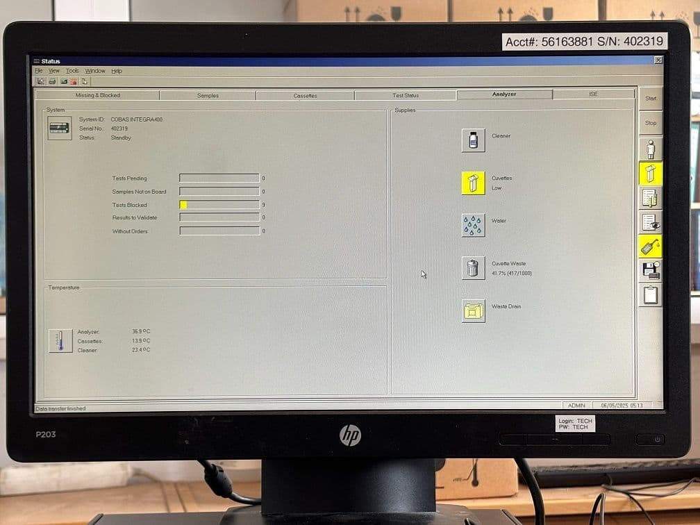 Chemistry Analyzer from Roche — Integra 400 Plus thumbnail 9