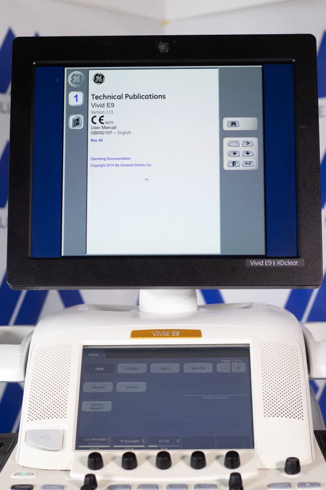GE Vivid E9 XD Clear Cardiovascular Ultrasound System thumbnail 3
