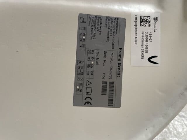 Siemens Frame Breast Coil with Insert Plate for Avanto/Espree | P/N: 10185768