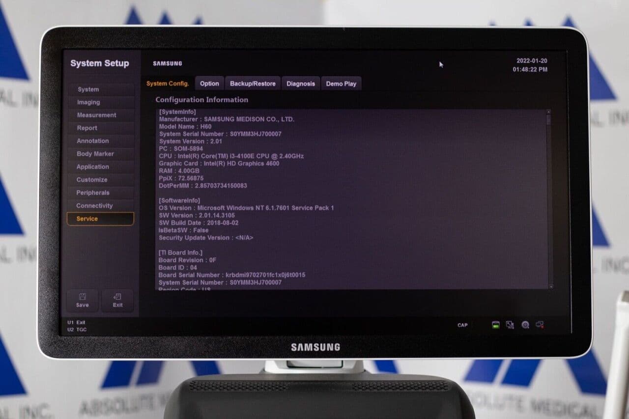Samsung HS60 Ultrasound System for OB/GYN & Vascular Imaging thumbnail 2