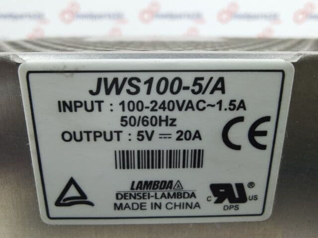 GE LightSpeed Power Supply | TDK-Lambda JWS100-5/A | Part Number JWS100-5/A | CT Scanner Gantry Parts | 5V 20A Switching Power Supply thumbnail 3
