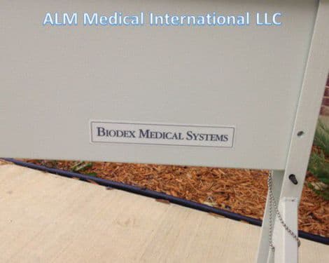 Adjustable Height Mobile Radiation Shield by Biodex for Hot Lab Safety thumbnail 2