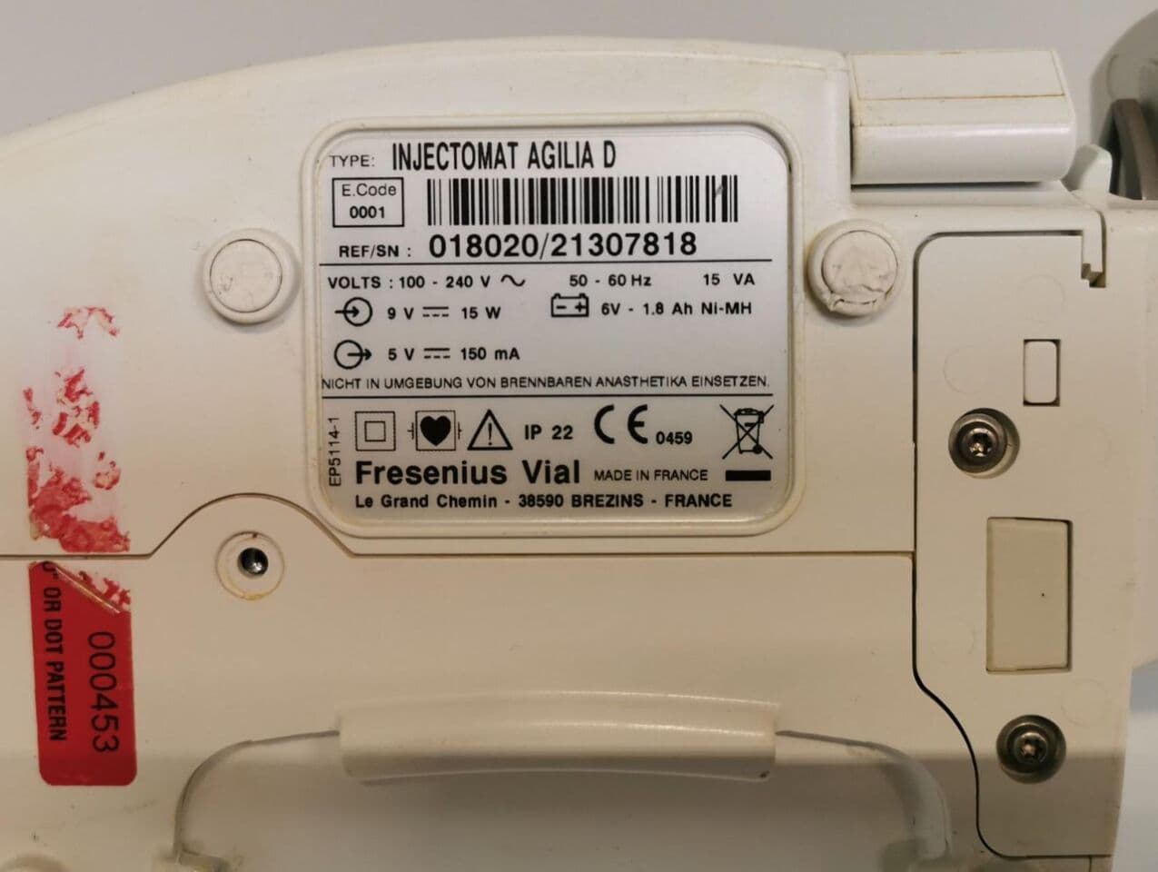 Compact and Intuitive Fresenius Injectomat Agilia Syringe Infusion Pump thumbnail 6