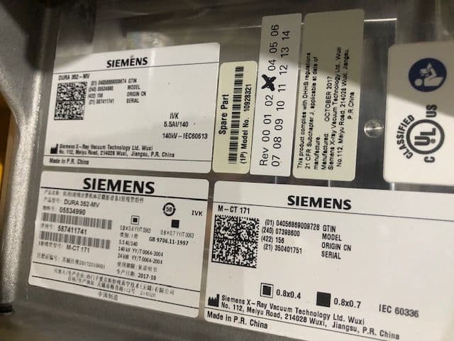 DURA 352 MCT 171 X-Ray Tube for Siemens CT Scanners thumbnail 6