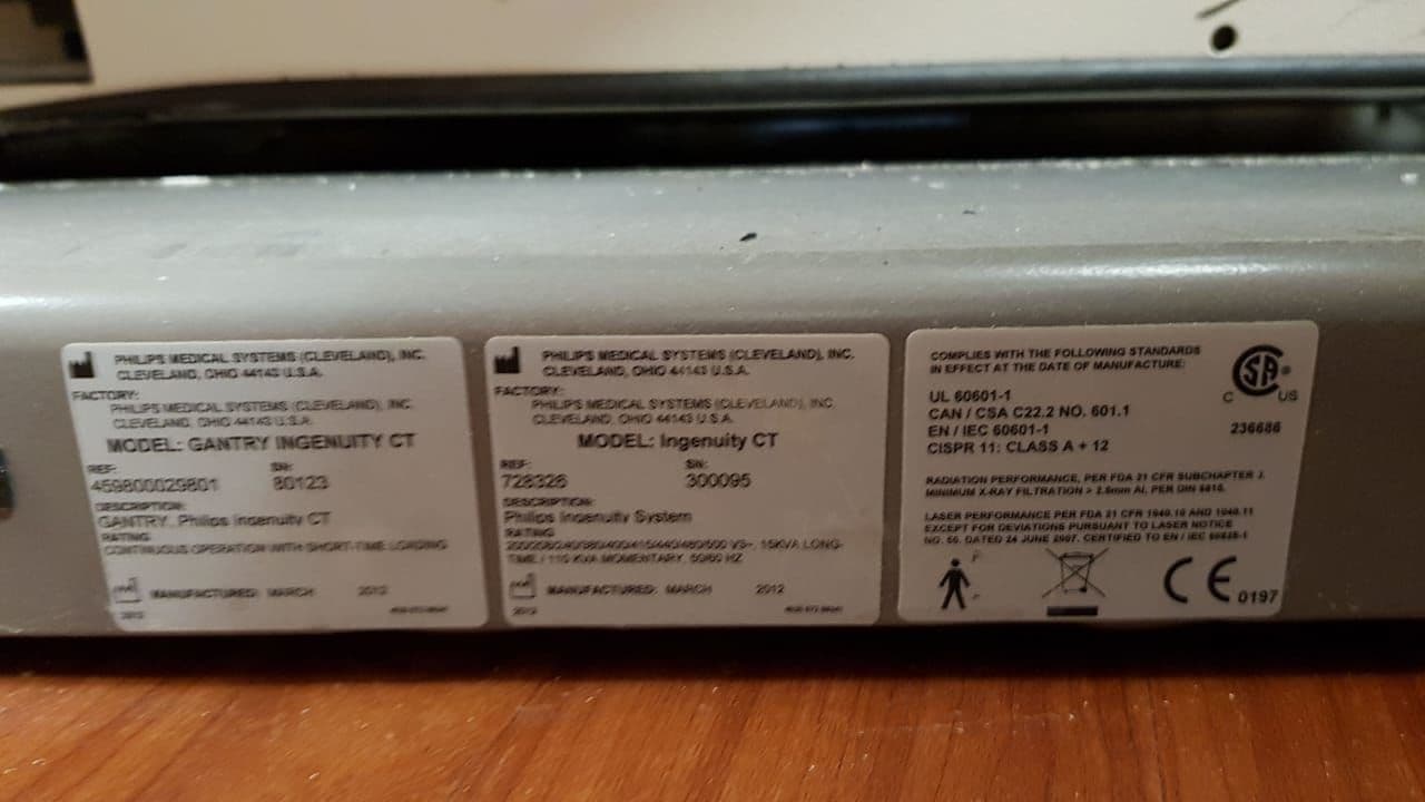 For Sale PHILIPS Ingenuity CT Scanner thumbnail 5