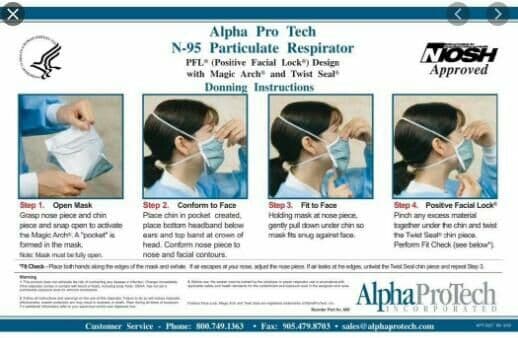 Alpha Pro Tech N-95 Particulate Respirator Mask with PFL® Technology thumbnail 4