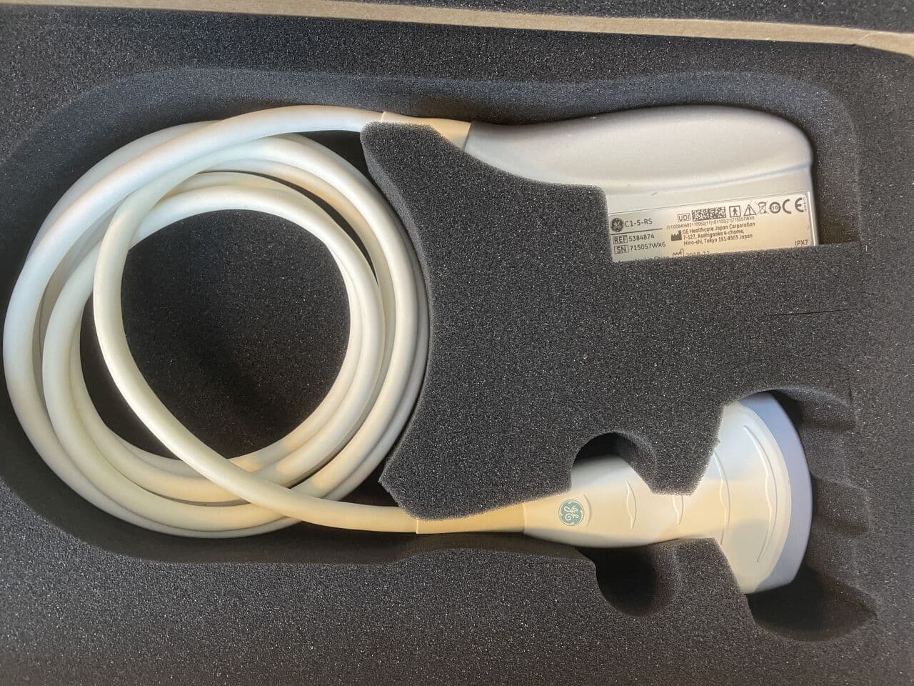 GE C1-5-RS Convex Ultrasound Transducer