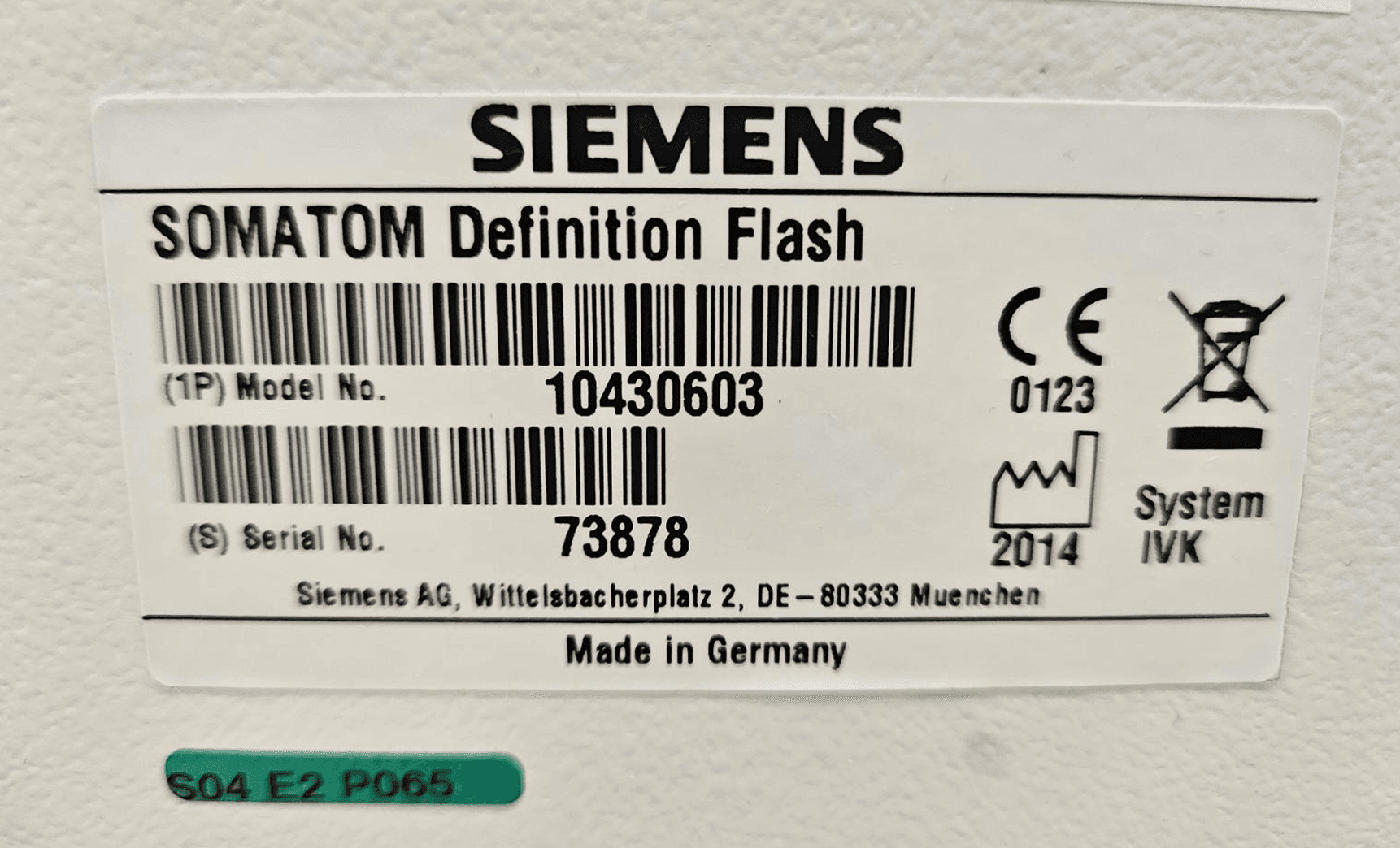 SIEMENS SOMATOM DEFINITION FLASH 256 SLICE thumbnail 4