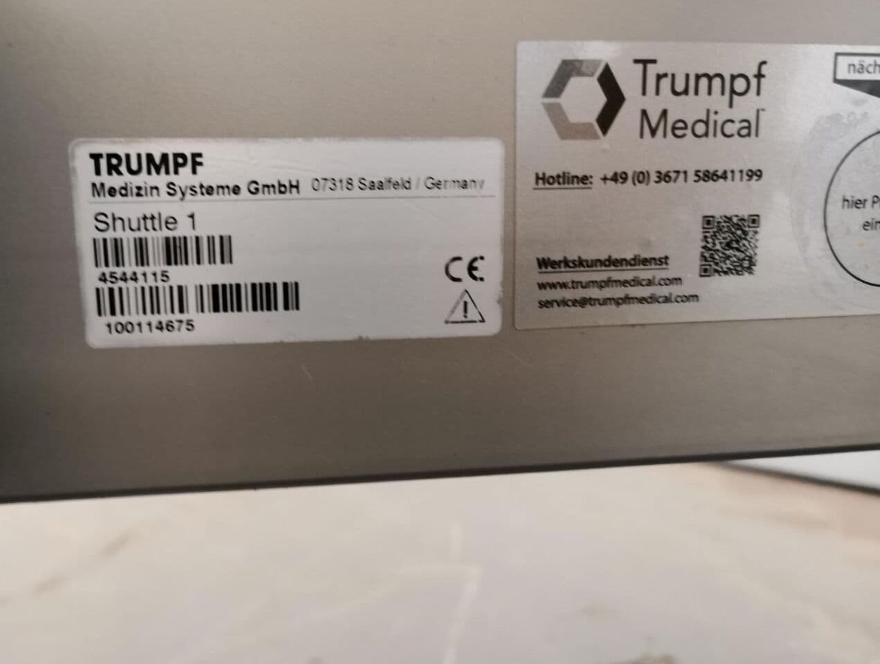 Trumpf Shuttle 1 Patient Transport System thumbnail 5