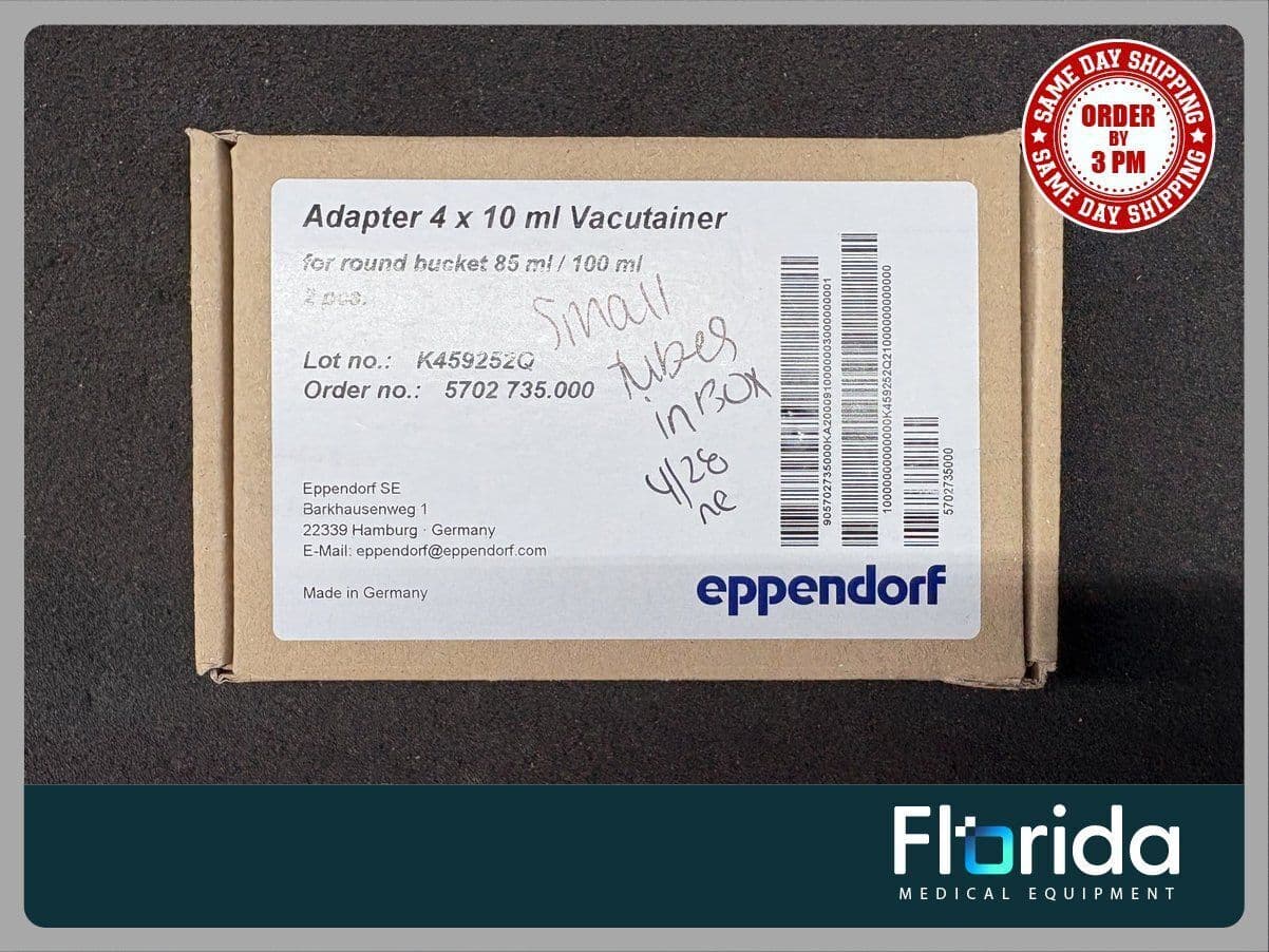 For Sale EPPENDORF 735.000 2 PCS 4 X 10 ML FOR ROUND BUCKET 85 ML / 100 ML CAT NO: 022639269 thumbnail 2