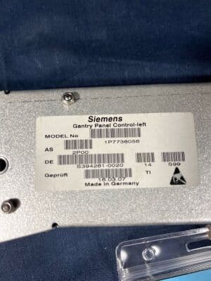 Siemens 7736056 Gantry Panel Control Left for Emotion CT Scanner thumbnail 5