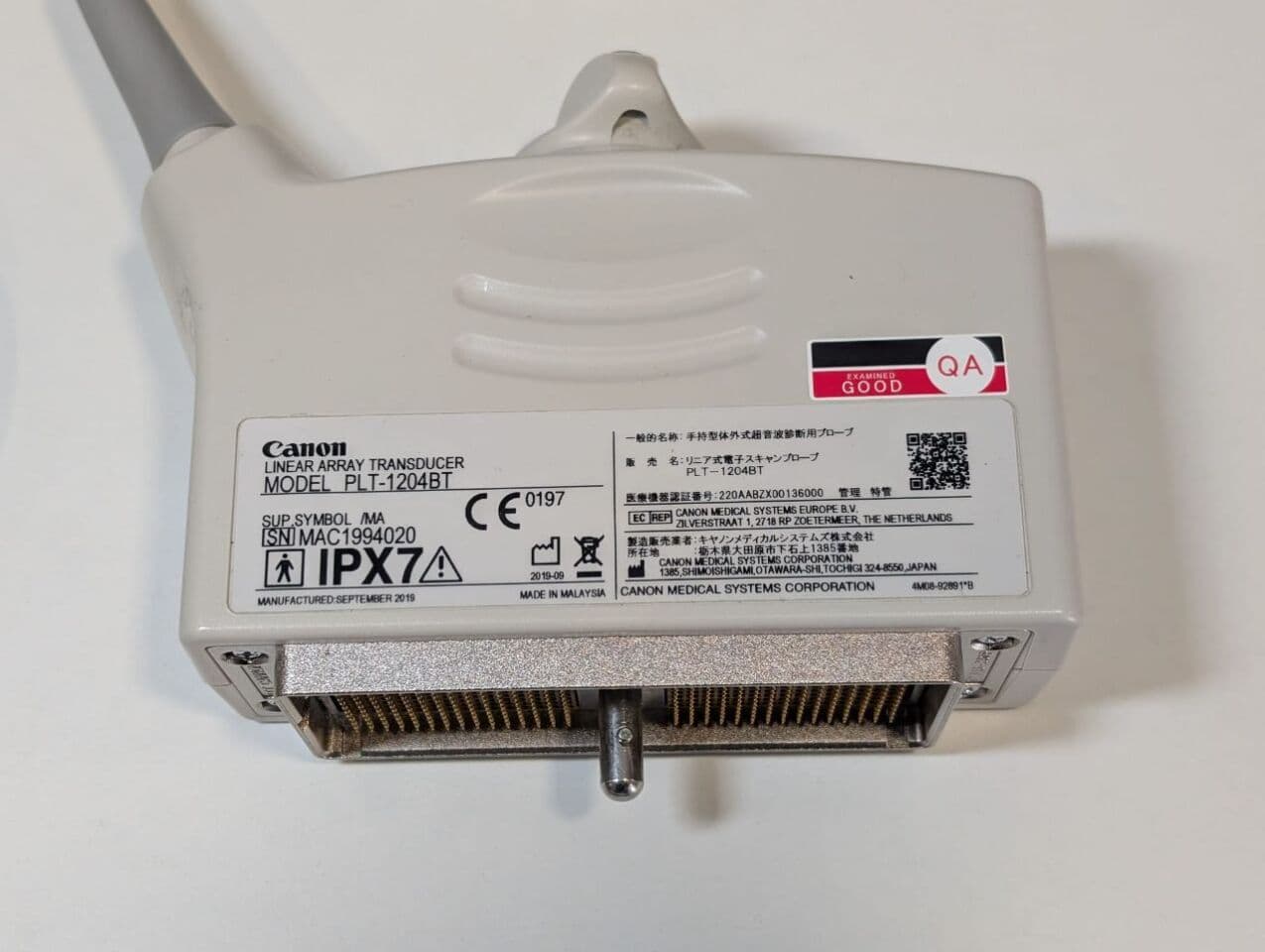 Toshiba PLT-1204BT Linear Ultrasound Transducer thumbnail 2