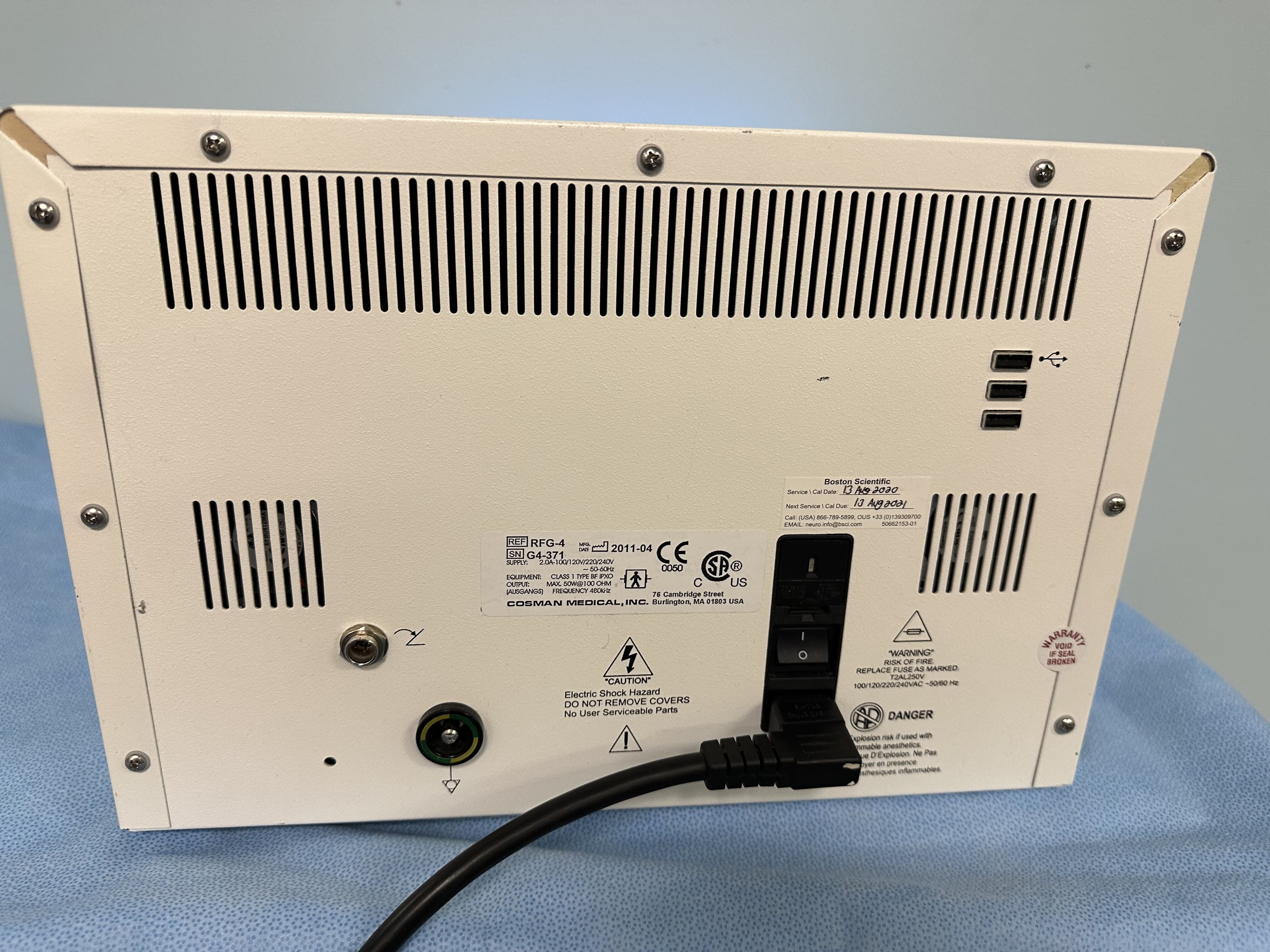 Boston Scientific Cosman RFG-4 Radiofrequency Generator thumbnail 3
