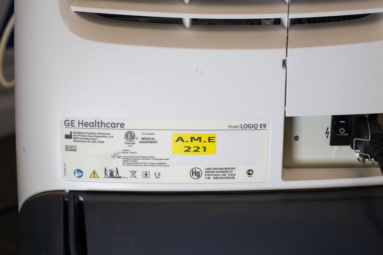 GE Logiq E9 r3 General Imaging Ultrasound System thumbnail 12