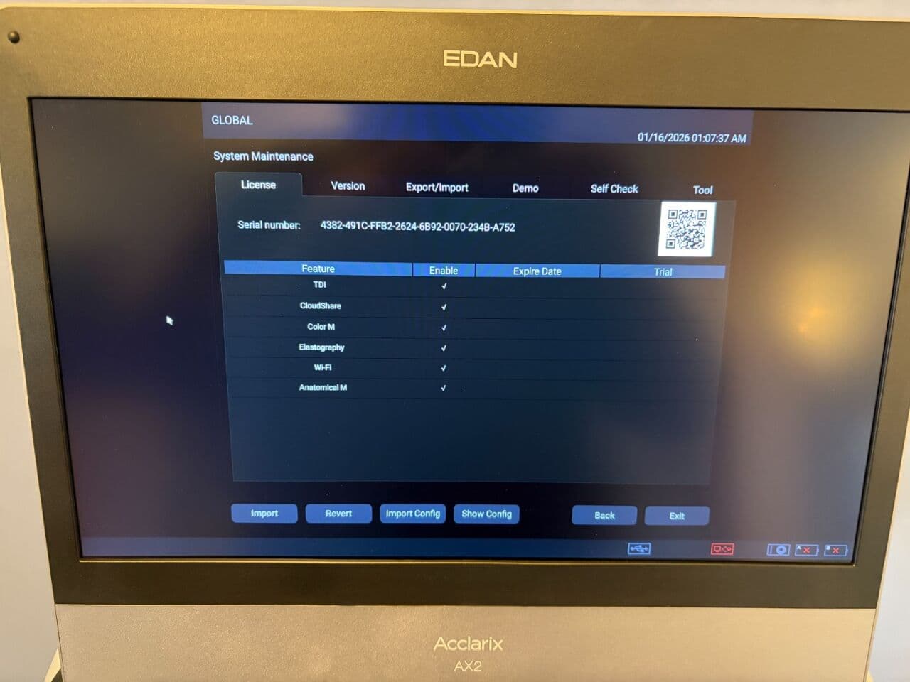 Edan Acclarix AX2 Portable Diagnostic Ultrasound System thumbnail 8