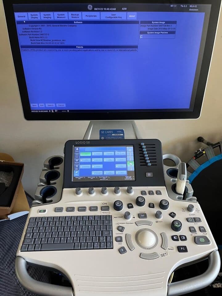 GE Logiq S8 XDclear Ultrasound System for Clinical Imaging