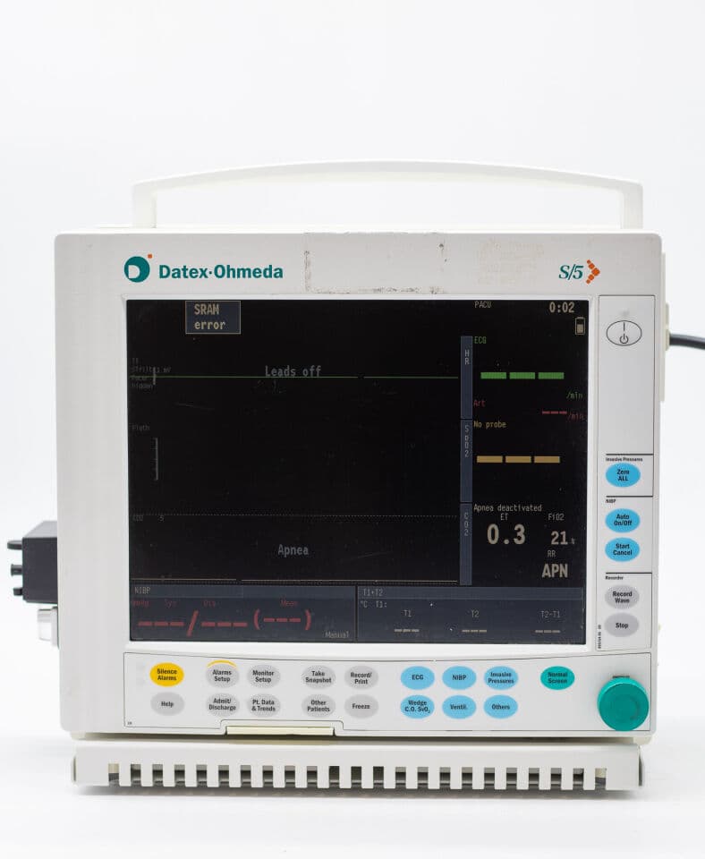 Datex-Ohmeda Compact S/5 Multiparameter Monitor for PACU and Day Surgery