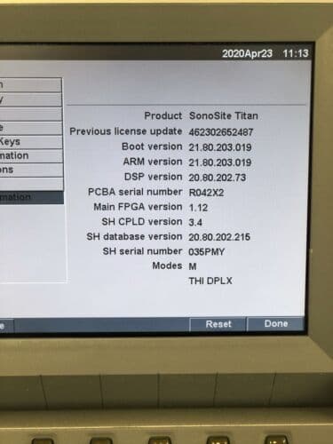 SonoSite TITAN Portable Ultrasound System with L38 Linear Array Probe thumbnail 3