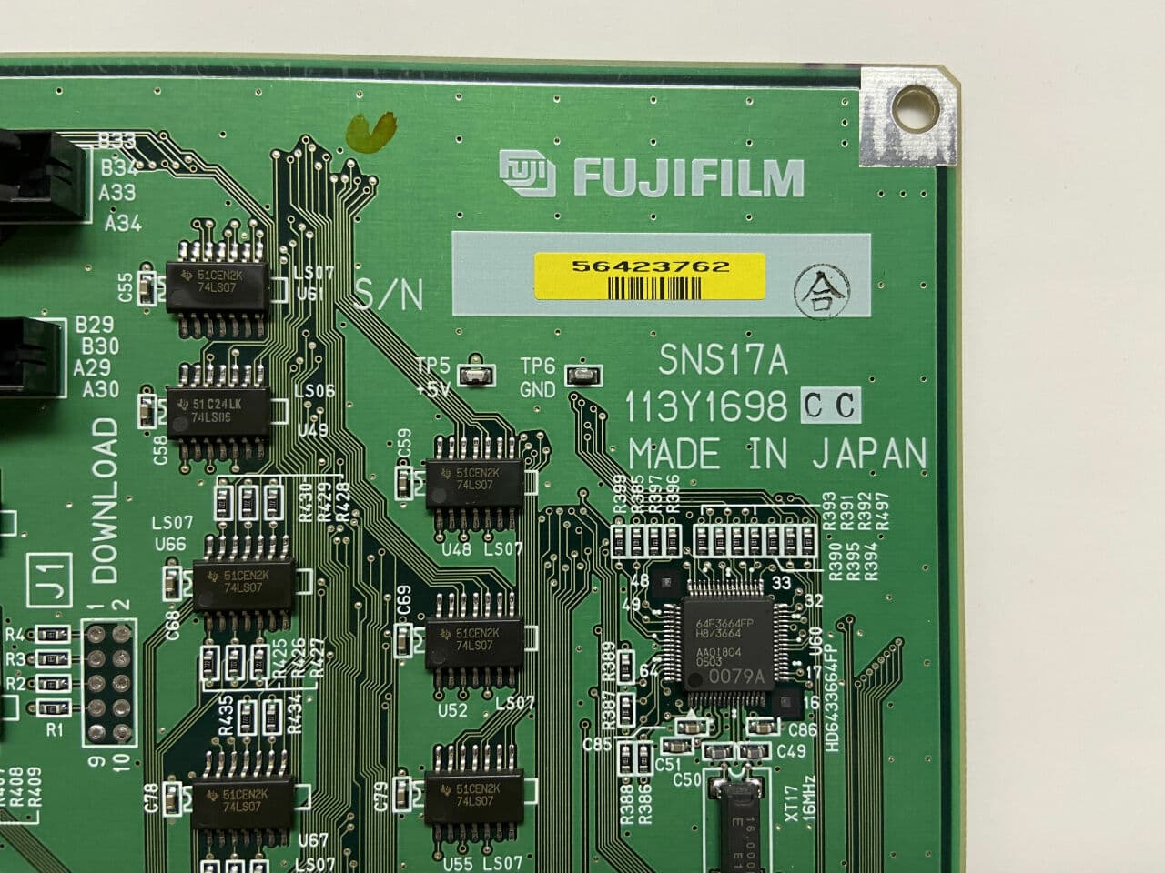 Fuji 113Y1698 SNS17A CR Part for XG5000 and Clearview Systems thumbnail 2