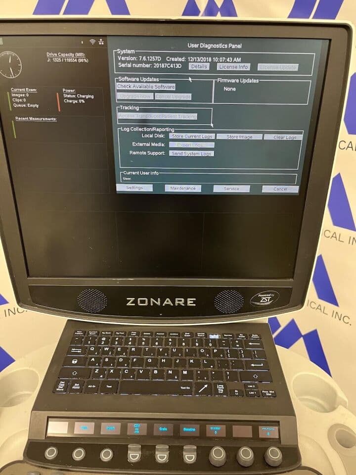 ZONARE ZS3 Cardiac Vascular Ultrasound System thumbnail 8