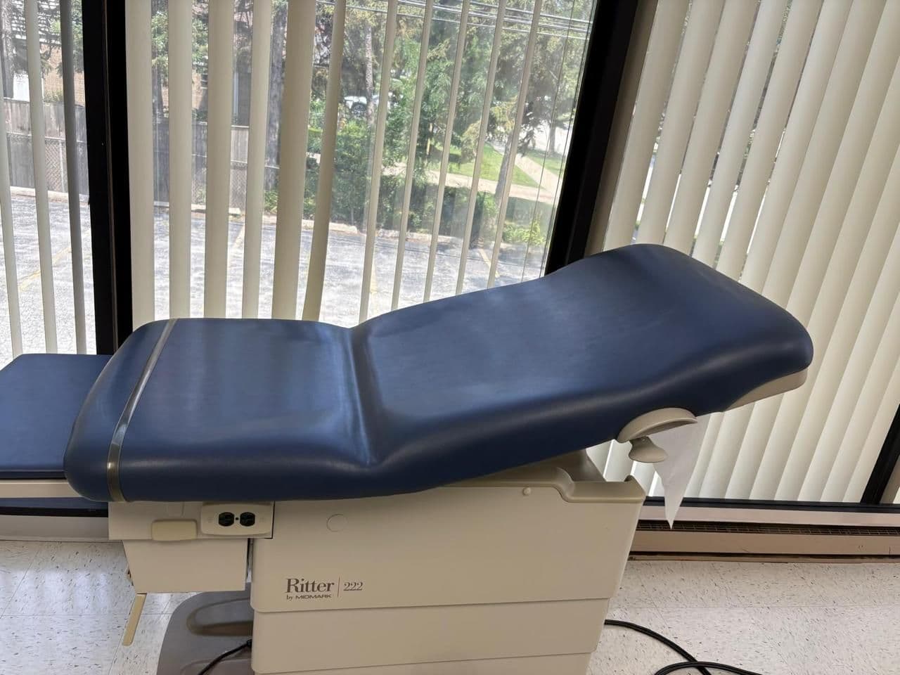 Power-Adjustable Midmark Ritter 222 Exam Table and Procedure Chair