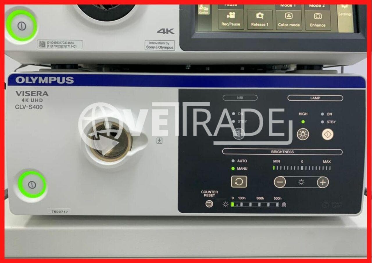 Olympus VISERA 4K UHD Endoscopy System with OTV-S400 Processor & CLV-S400 Light Source