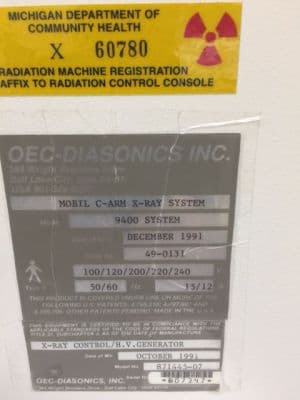 OEC 9400 Mobile C-Arm System thumbnail 4