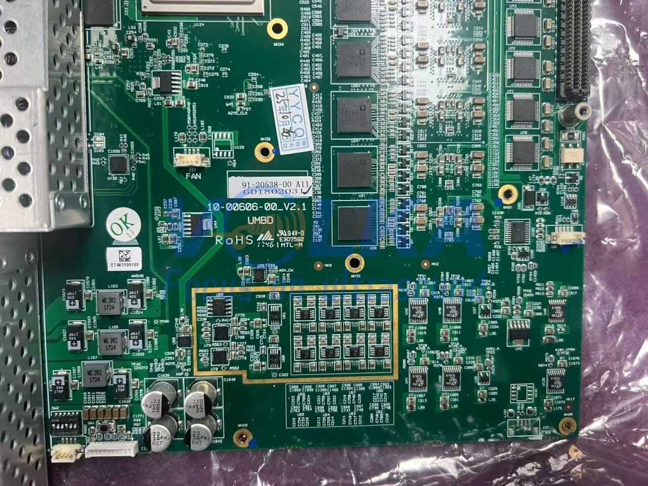 CHISON Sonobook 8 Ultrasound Motherboard 91-20538-00 thumbnail 4
