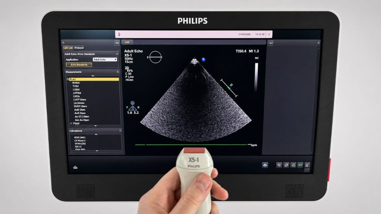 For Sale PHILIPS CVx 2018 HW B with X5-1 probe Software 11.0.4 Cardiac - Vascular Ultrasound thumbnail 5