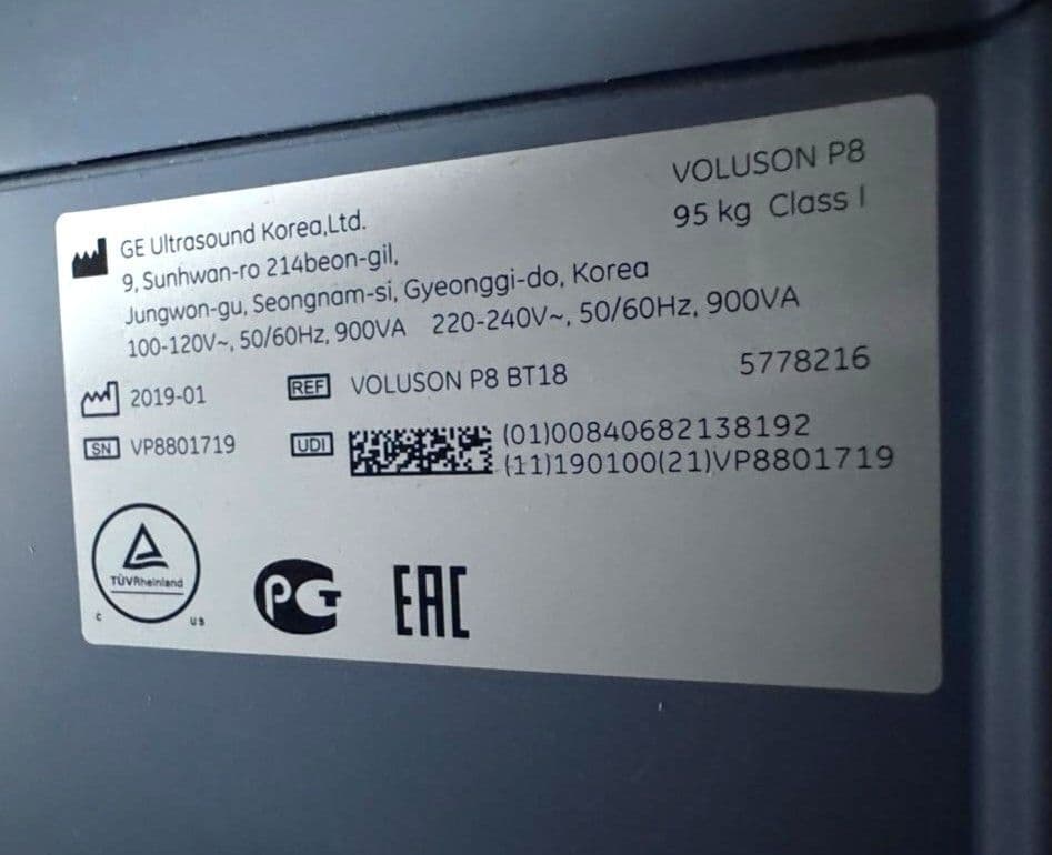 For Sale GE Voluson P8 2019 BT18 with linear & tv OB / GYN Ultrasound thumbnail 7
