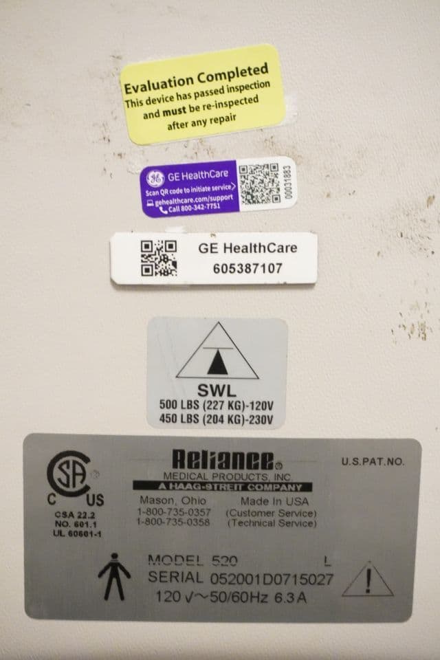 For Sale RELIANCE 520 Reliance Medical Model 520 Electric Exam Chair thumbnail 6