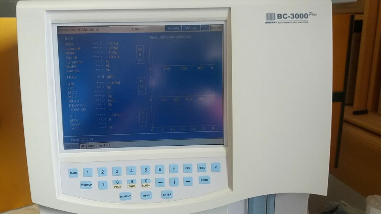 Hematology Analyzer — Mindray BC-3000