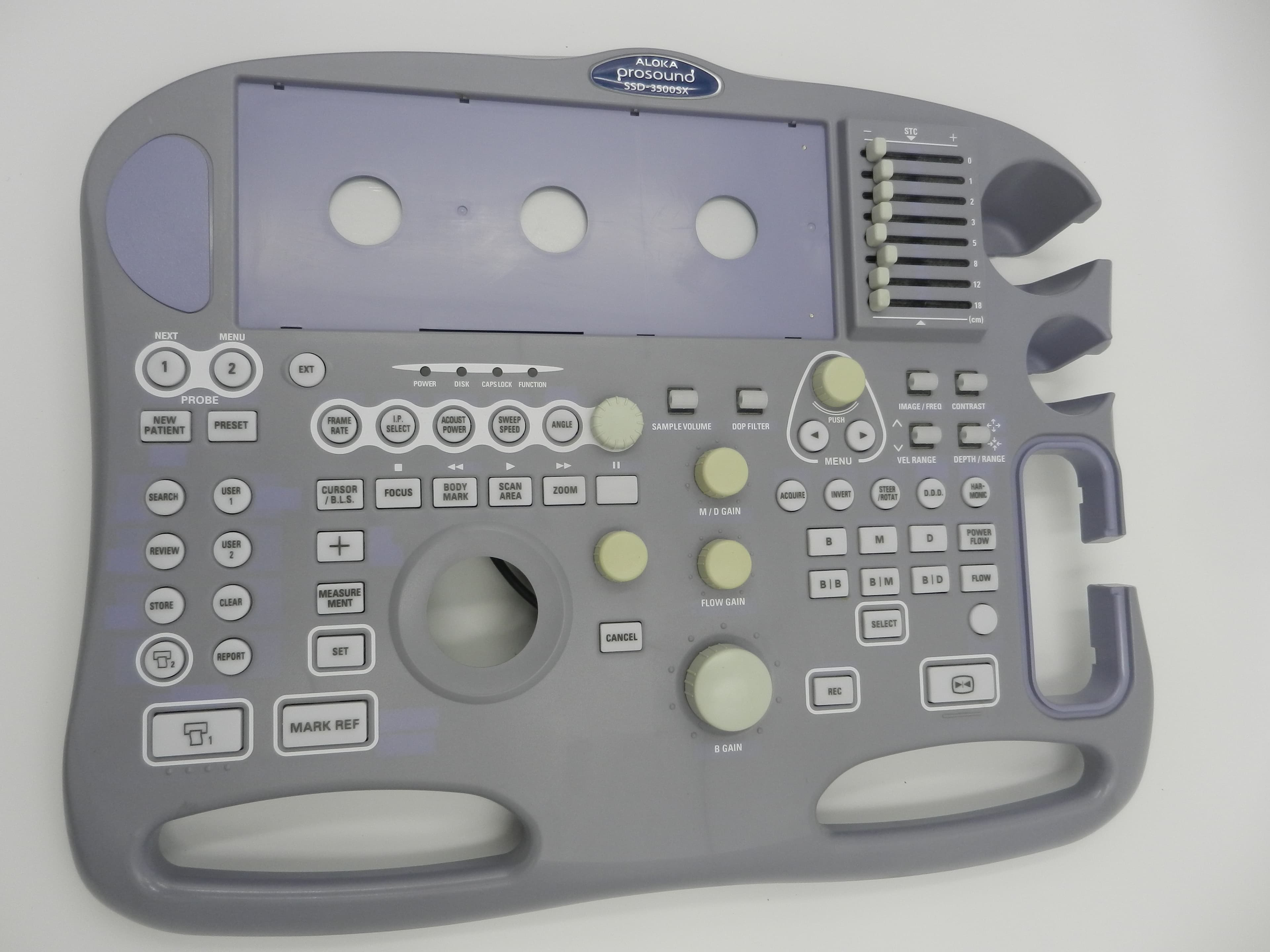 ALOKA SSD-3500 control panel