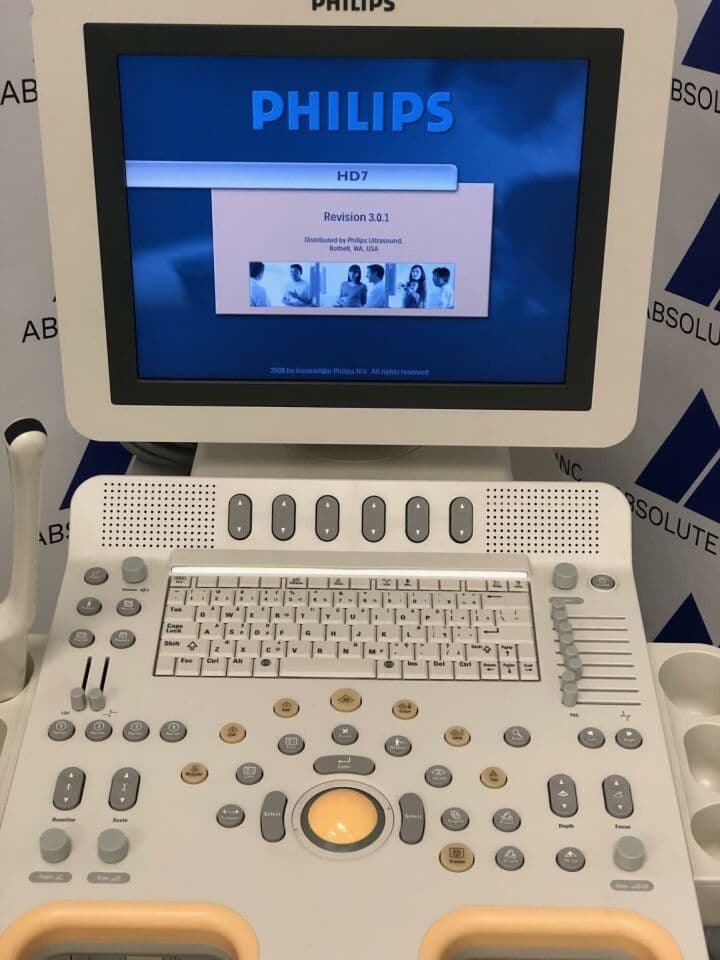 Philips HD7 Ultrasound System with C8-4v Endocavitary Probe thumbnail 2